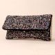 Handmade Multicolor Beaded Clutch Bag with Chain Strap – Statement Party Sling