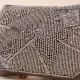 Grey Hand-Beaded Evening Clutch – Metallic Geometric Party Sling Bag