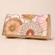 Pastel Beaded Floral Sling Bag – Hand-Embroidered Clutch with Chain Strap