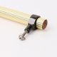 Adjustable Golden Brass and Wooden Tube Cabinet Handle (5 Inches)