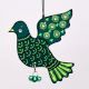 Handmade Wooden Dove Christmas Hanging for Home Decor - Purple, Green, Red, and Blue