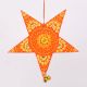 Handmade Wooden Star Christmas Hanging for Home Decor - Orange, Black, Blue, Pink