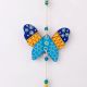 Handmade Wooden Butterfly Wall Hanging for Home Decor - Red-Yellow, Blue-Yellow