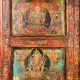 Handmade Wooden Box with Dual Deity Paintings | Hand-Painted Vintage Cabinet