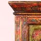 Handmade Wooden Box with Dual Deity Paintings | Hand-Painted Vintage Cabinet