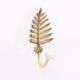 Golden Brass Leaf Wall Hook