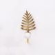 Golden Brass Leaf Wall Hook
