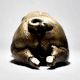 English Art Pig Sitting Brass Decor Figurine