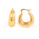 Handmade Brass Statement Hoop Earrings with 22k Gold Plating