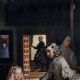 Classic Cloth Print of Las Meninas Artwork in Wooden Frame