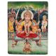 Oil Painting on Hardboard of Goddess Santoshi Mata in Divine Form