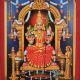 Paper Painting of Goddess Meenakshi in Traditional Temple Style