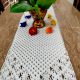 Artisan Crafted Crochet Dining Table Runner