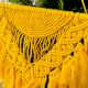 Handcrafted Yellow Cotton Wall Decor