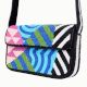 Luxury Handmade Colorful Beaded Shoulder Bag Geometric Abstract Pattern Purse