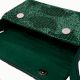 Luxury Handmade Beaded Shoulder Bag – Green Geometric Pattern Purse