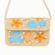 Luxury Colorful Beaded Shoulder Bag with Seashell & Starfish Design