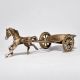 Antique Brass Horse-Drawn Chariot
