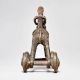 Vintage Brass Horse on Wheels with Rider