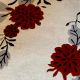 Modern Red Flower Wool Rug