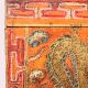 Antique Style Wooden Storage Box with Dragon Artwork