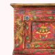Handmade Wooden Painted Storage Box with Fish Motifs and Floral Artwork