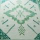 Green Medallion Wool Rug