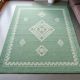 Scandinavian Green Wool Rug