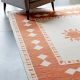 Geometric Terracotta Wool Carpet