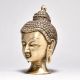 Elegant Brass Lord Buddha Head Sculpture