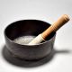 Om Carved Tibetan Singing Om Bowl with Wooden Striker