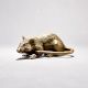 Brass Rat Figurine with Long Tail