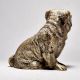 Brass Pug Dog Sitting Sculpture