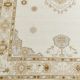 Light Ivory Oushak Wool Rug