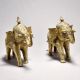 Tribal Art Elephant Pair with Jali Work