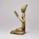 Tribal Woman Reading Figurine