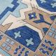 Zara Blue Turkish Handmade Rug