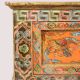 Handmade Wooden Painted Storage Box with Traditional Motifs and Antique Finish