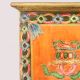 Handmade Wooden Painted Storage Box with Traditional Motifs and Antique Finish