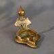 Vintage Brass South Indian Pooja Diya for Home Temple Decor