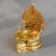 Handmade Vintage Brass South Indian Pooja Diya for Home Temple