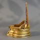 Handmade Vintage Brass South Indian Pooja Diya for Home Temple