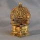 Indian Traditional Handmade Brass South Indian Vintage Pooja Diya Lamp