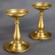 Vintage Brass Pair of Handmade Ghee Lamp Stands
