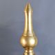 Vintage Brass Oil Lamp Pair with Lingam South Kerala Art