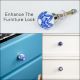 6 Pack Blue Ceramic Cabinet Knobs- Dresser Knobs