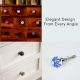 6 Pack Blue Ceramic Cabinet Knobs- Dresser Knobs
