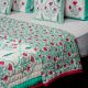 Aqua Blossom Reversible Quilt