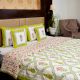 Lime Blossom Jaipuri Quilt