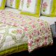 Lime Blossom Jaipuri Quilt
